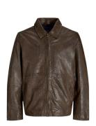 Jorcrincle Leather Jkt Styd Aw24 Nahkatakki Brown Jack & J S