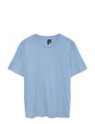 Vmpaulina Ss T-Shirt Jrs Noos Tops T-shirts & Tops Short-sleeved Blue ...