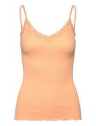 Rwbeatha Sl Regular Singlet Top Tops T-shirts & Tops Sleeveless Orange...