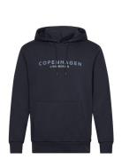 Copenhagen Sweat Hoodie Tops Sweat-shirts & Hoodies Hoodies Navy Lindb...