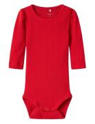 Nbfdagnes Ls Body Bodies Long-sleeved Red Name It