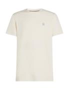 Monogram Imd Tee Tops T-shirts Short-sleeved Cream Tommy Hilfiger