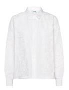 Lr-Karol Tops Shirts Long-sleeved White Levete Room