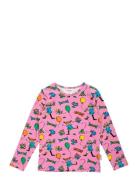 Fest Pippi Tröja Tops T-shirts Long-sleeved T-shirts Pink Martinex