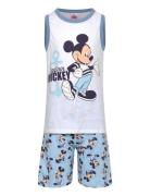 Pyjama Pyjamasetti Pyjama White Mickey Mouse