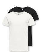 Kognew Only Life S/S Tee Jrs 2-Pack Tops T-shirts Short-sleeved White ...