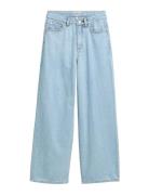 Wide Leg Denim Pants Uimashortsit Blue Tom Tailor