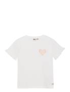 T-Shirt Heart Tops T-shirts Short-sleeved White Daily 7