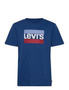 Te-S/S Tee Tops T-shirts Short-sleeved Blue Levi's