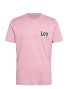 Medium Wobbly Lee Tee Tops T-shirts Short-sleeved Pink Lee Jeans