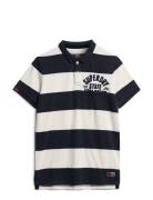 Vintage Athletic Jersey Polo Tops Polos Short-sleeved Navy Superdry