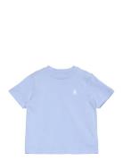 Cotton Jersey Crewneck Tee Tops T-shirts Short-sleeved Blue Ralph Laur...