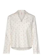 Jacket Ls Co Jacquard Hearts Toppi White Hunkemöller