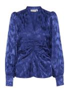 Gzdalila Ls Blouse Tops Blouses Long-sleeved Blue Gestuz