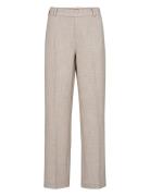 Mmbai Flair Pant Bottoms Trousers Straight Leg Beige MOS MOSH