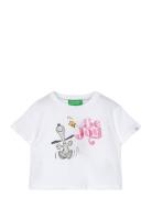 T-Shirt Tops T-shirts Short-sleeved White United Colors Of Benetton