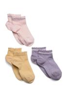 Petra Sneaker Socks - 3-Pack Sukat Purple Mp Denmark