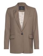 Carotabbfrida Blazer Blazers Single Breasted Blazers Brown Bruuns Baza...