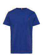 Essential Cotton Reg Fit Tee Ss Tops T-shirts Short-sleeved Blue Tommy...