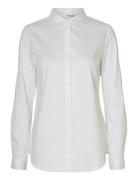 Slfromie Ls Fitted Shirt Noos Tops Shirts Long-sleeved White Selected ...