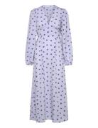 Balloon Sleeve Maxi Dress Maksimekko Juhlamekko Blue Bubbleroom