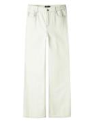 Nlfnoud Lw Lc Wide Pant Bottoms Jeans Wide White LMTD