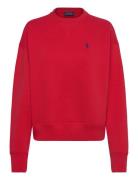 Fleece Crewneck Pullover Tops Sweat-shirts & Hoodies Sweat-shirts Red ...