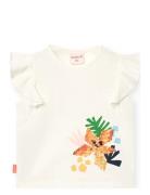 Knit T-Shirt Tops T-shirts Short-sleeved White Boboli