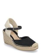 Robby Canvas & Jute Espadrille Korolliset Sandaalit Espadrillot Black ...