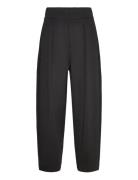 Pannieiw Pant Bottoms Trousers Wide Leg Black InWear