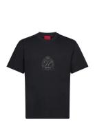 Daminor Tops T-shirts Short-sleeved Black HUGO