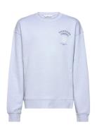 Printed Message Sweatshirt Tops Sweat-shirts & Hoodies Sweat-shirts Bl...