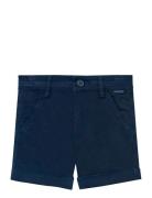 Satin Bermuda Shorts Bottoms Shorts Navy Boboli