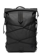 Trail Cord Rolltop Backpack W3 Reppu Laukku Black Rains