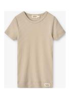 Plain Tee Ss Tops T-shirts Short-sleeved Beige MarMar Copenhagen