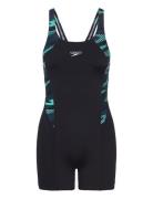 Womens Hyperboom Splice Legsuit Uimapuku Uima-asut Black Speedo