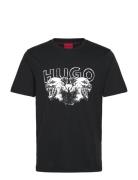 Durro Tops T-shirts Short-sleeved Black HUGO