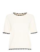 Byomanja Ss Jumper - Tops T-shirts Short-sleeved Cream B.young