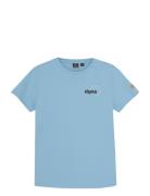 T-Shirt Pique Ibjns Tops T-shirts Short-sleeved Blue Indian Blue Jeans