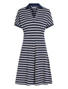 Lyocell Open-Nk F&F Polo Dress Polvipituinen Mekko Navy Tommy Hilfiger