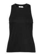 Case Top Tops T-shirts & Tops Sleeveless Black Stylein