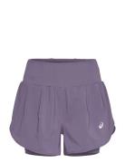 Road 2-N-1 3.5In Short Sport Shorts Sport Shorts Purple Asics