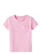 Nmfdeas Ss Top Tops T-shirts Short-sleeved Pink Name It