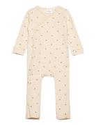 Tnsbnova L_S Wrap Jumpsuit Jumpsuit Haalari Cream The New