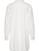 Crviban Shirt Tops Shirts Long-sleeved White Cream