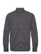 Timothy Tattoo Stripe Shirt Designers Shirts Casual Black WOOD WOOD