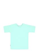 Unisex Long T-Shirt Tops T-shirts Short-sleeved Blue Gugguu