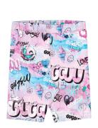 Print Biker Shorts Bottoms Shorts Pink Gugguu