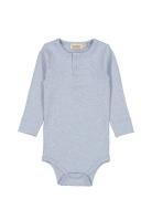 Body Ls Bodies Long-sleeved Blue MarMar Copenhagen