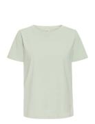Frzashoulder Tee 1 Tops T-shirts & Tops Short-sleeved Green Fransa